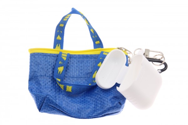 Airpod Case white, Silikon, mit Mini-Shoppingbag