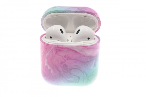 Airpod Case arcobaleno marmoriert, Hartschale