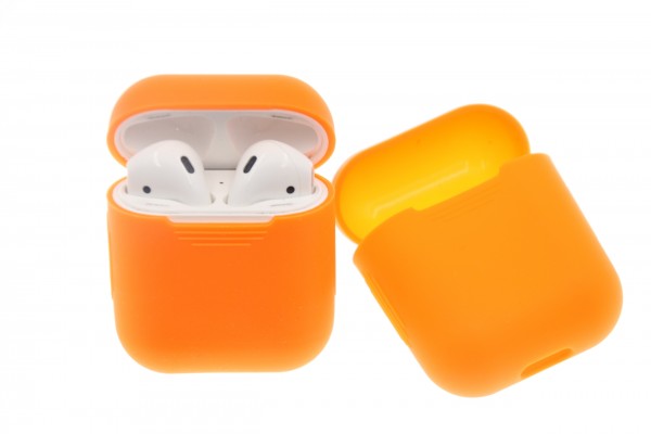 Airpod Case orange, Silikon